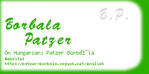 borbala patzer business card